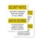 Signmission Security Badges Must Worn Bilingual OSHA Security Notice Sign, Plastic, 7in W x 10in L, 2PK OS-2PACK-SN-P-710-L-11644 - alternate 1